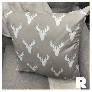 Patterned Deer Pillow